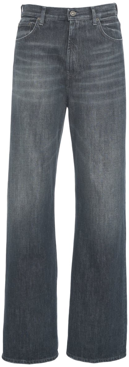 Dondup Jeans straight leg 'Francine' Grijs