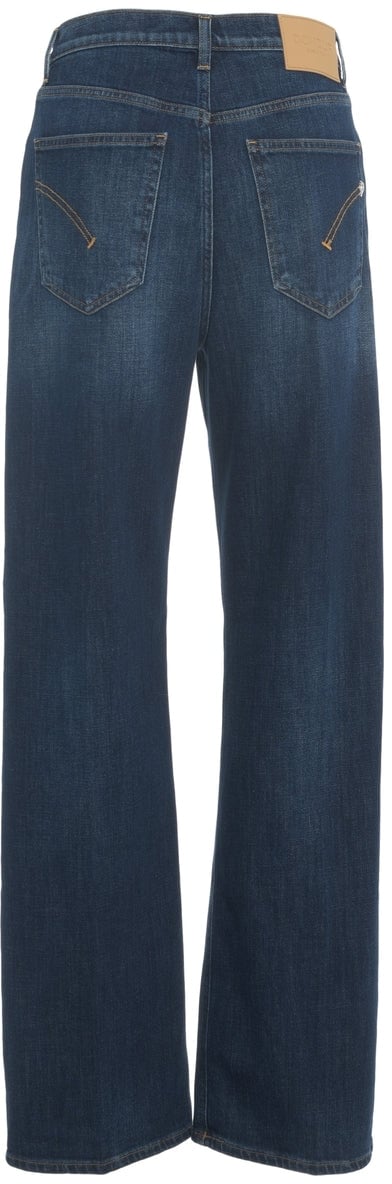 Dondup Wide leg jeans 'Francine' Blauw