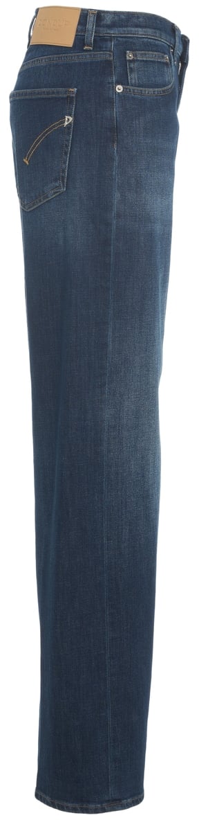 Dondup Jeans wide leg 'Francine' Blauw
