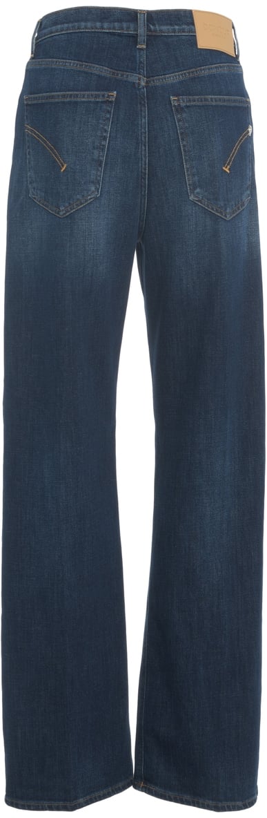 Dondup Jeans wide leg 'Francine' Blauw