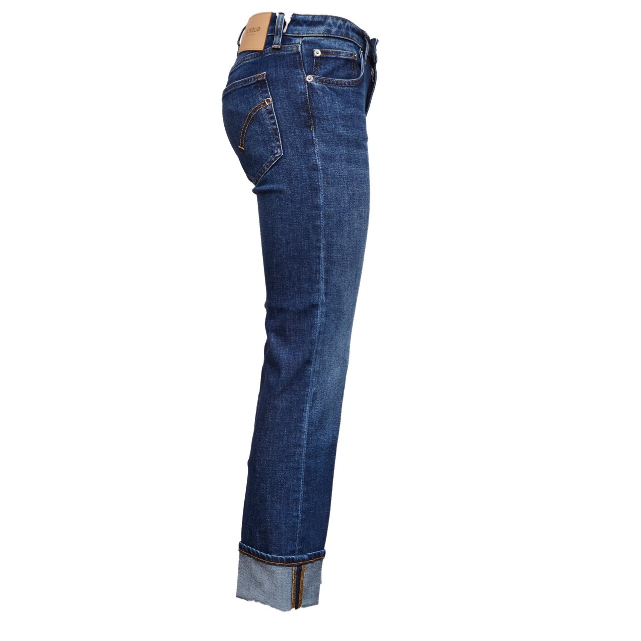 Dondup Coco Contrast Stitch Slim Jeans Blauw