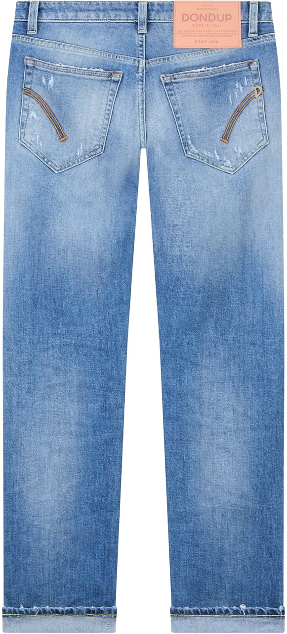 Dondup Trousers Blue Blauw