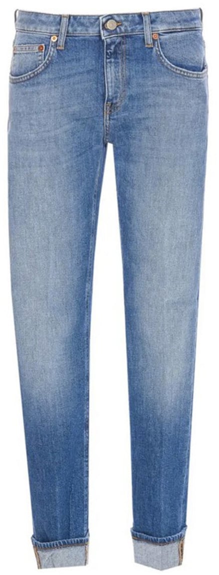 Dondup Trousers Blue Blauw