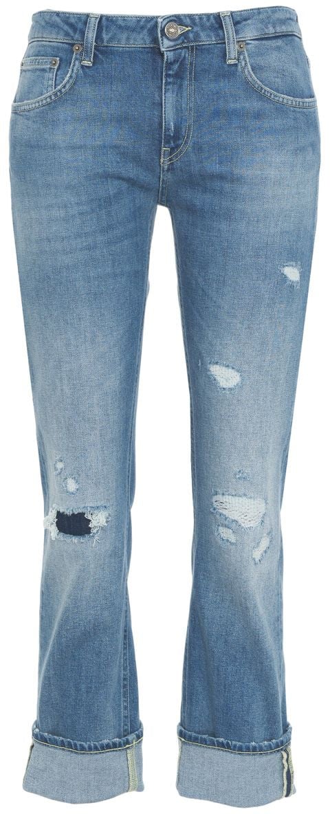Dondup Destroyed jeans 'Coco' Blauw