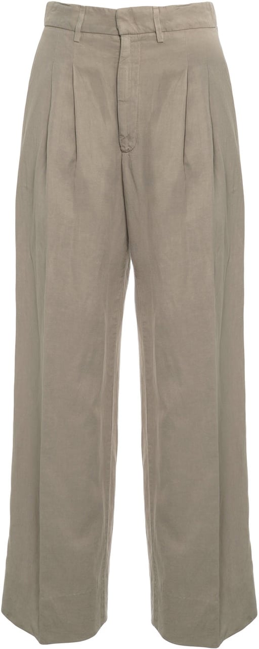Dondup Wide leg pants 'Eloise' Beige