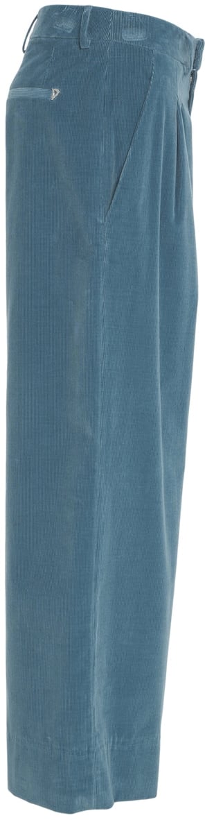 Dondup Pleated pants 'Eloise' Blauw