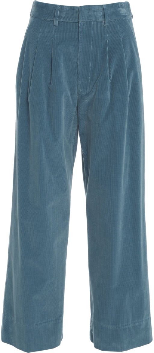 Dondup Pleated pants 'Eloise' Blauw
