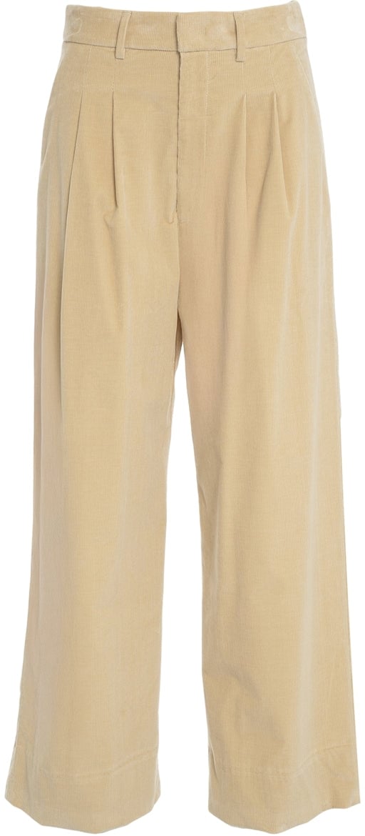 Dondup Pleated pants 'Eloise' Beige