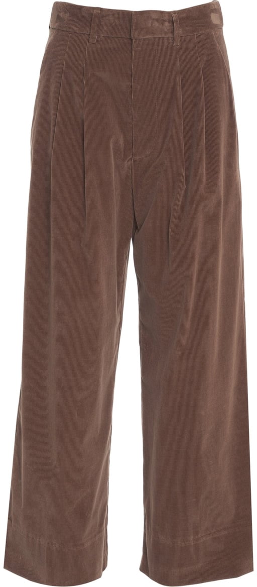 Dondup Pleated pants 'Eloise' Bruin