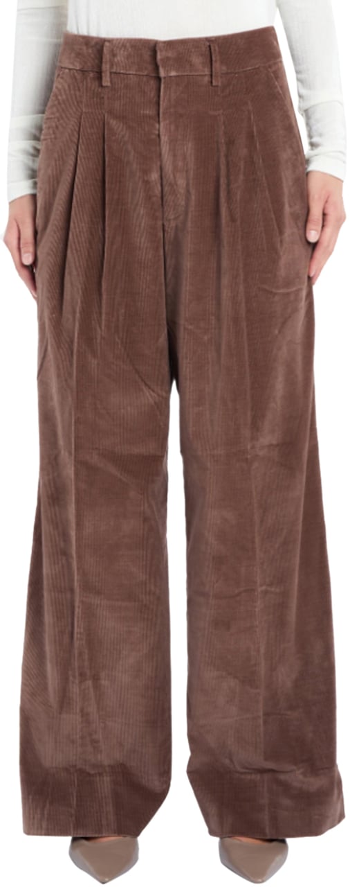 Dondup Trousers Pink Roze
