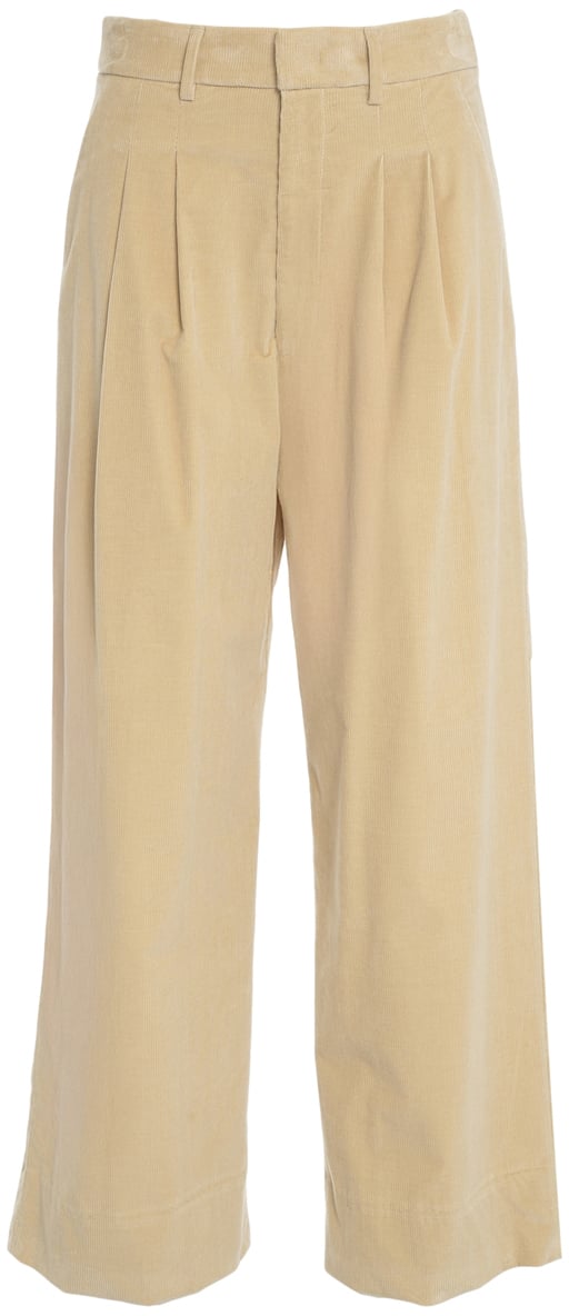 Dondup Pantaloni Eloise Doppia Pinces Beige