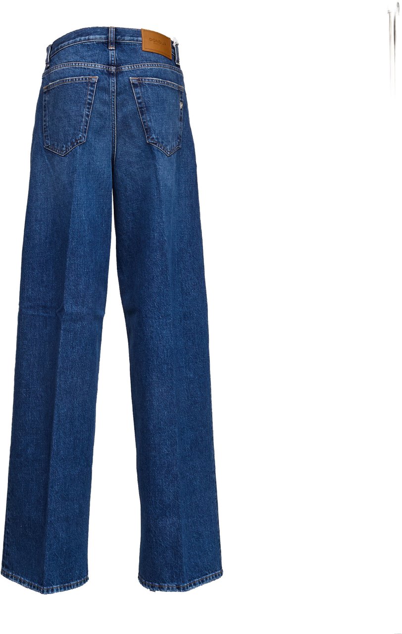 Dondup Jeans Dakota Loose In Denim Fisso Sale Pepe 13 Oz Blauw