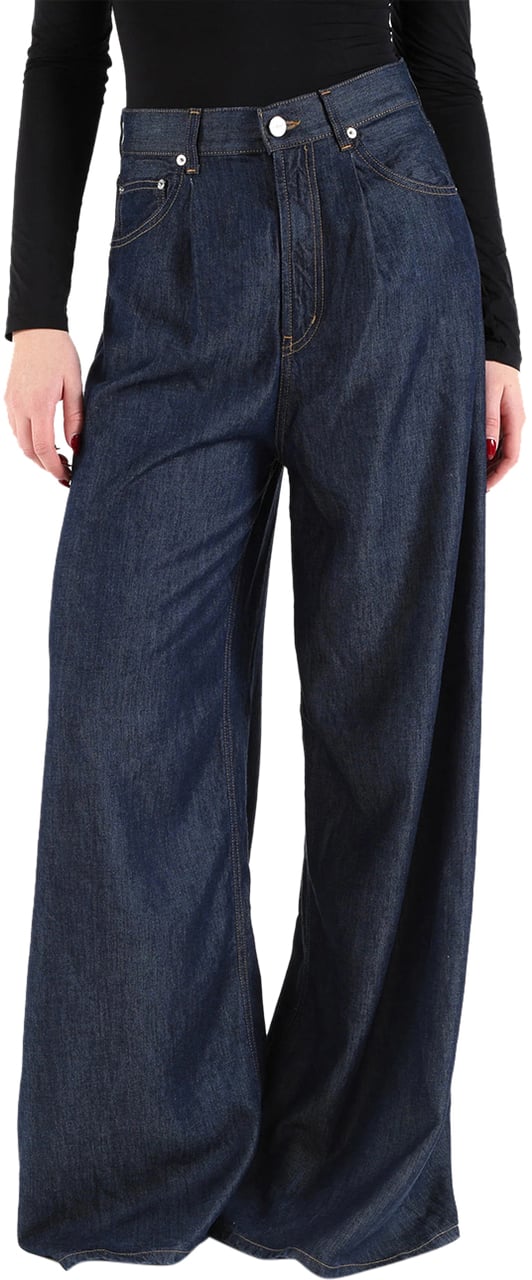 Dondup Trousers Blue Blauw