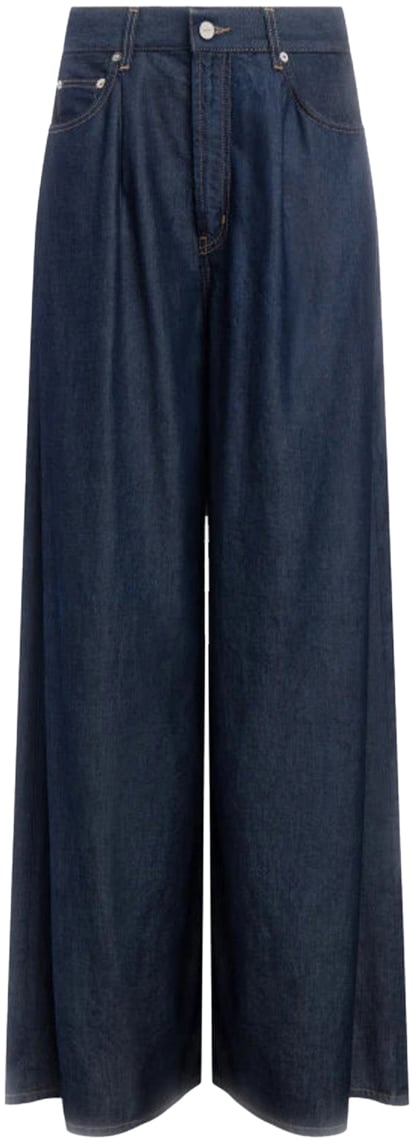 Dondup Trousers Blue Blauw
