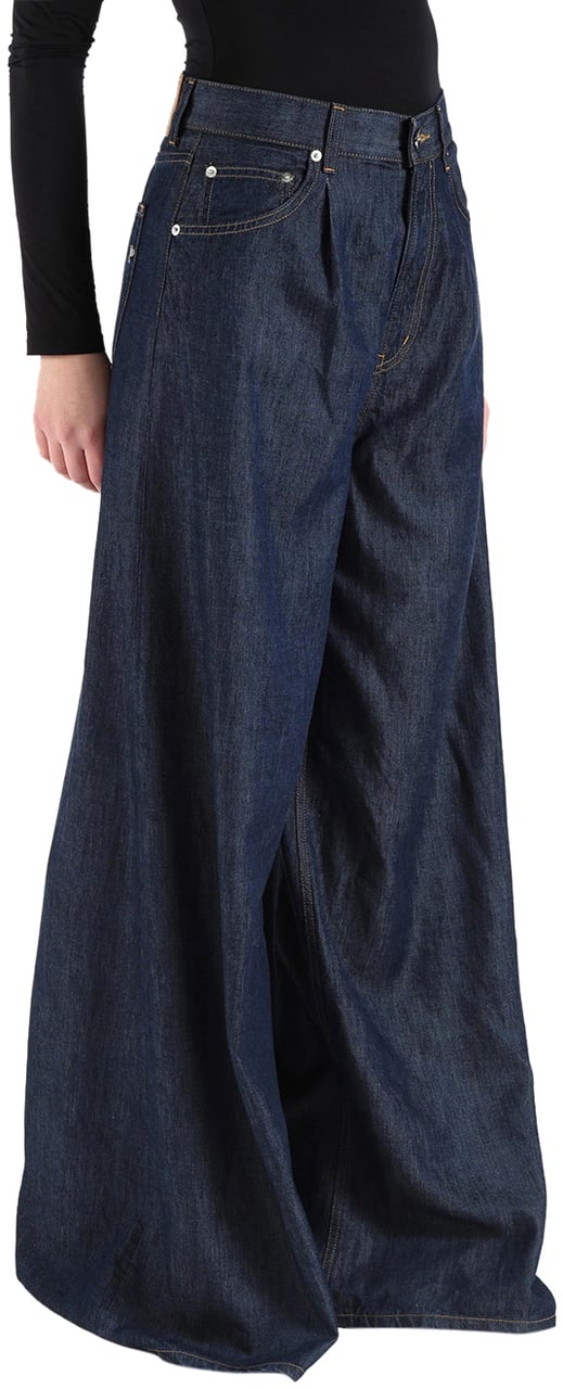 Dondup Trousers Blue Blauw