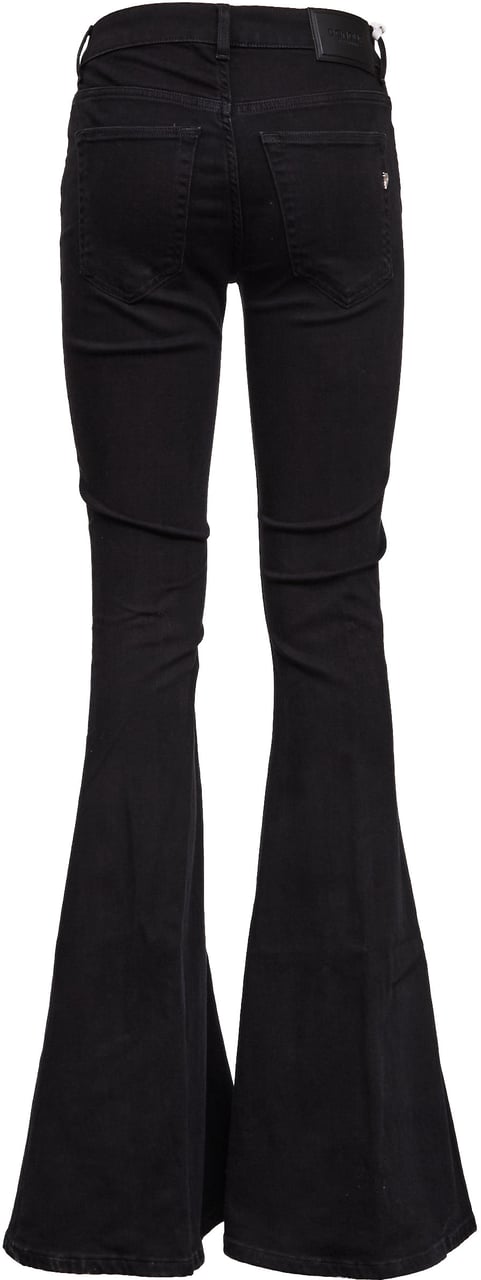 Dondup Jeans Karen Super Skinny Bootcut In Denim Stretch 10 Oz Zwart