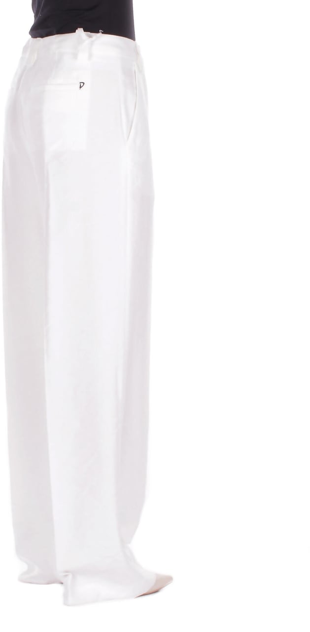 Dondup Trousers Latte Wit