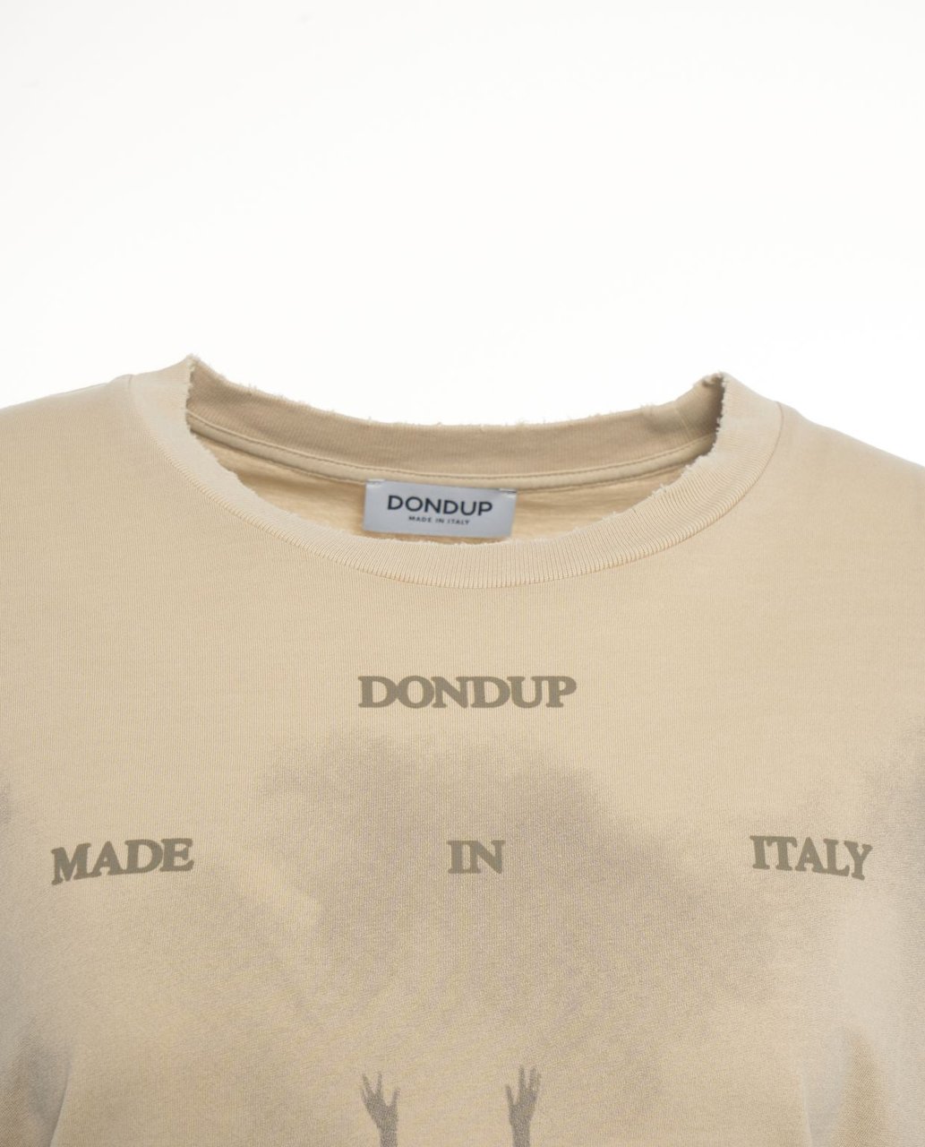 Dondup T-shirt with print Beige
