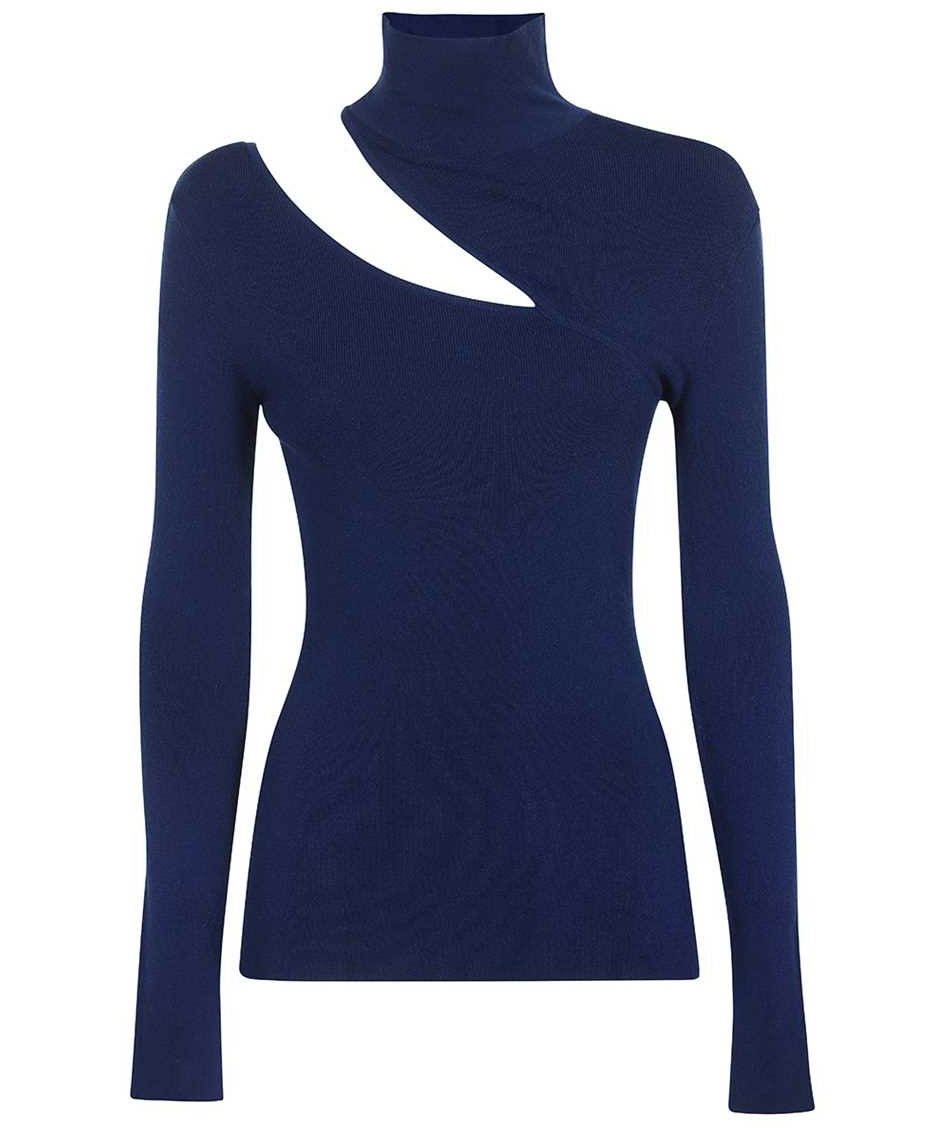 Dondup Knitted viscosa-blend top Blauw