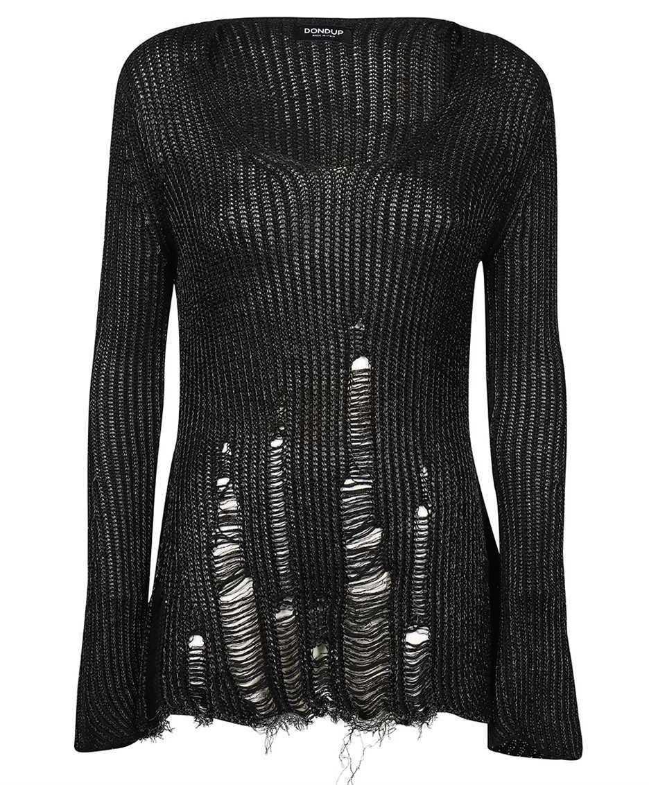 Dondup V-neck sweater Zwart