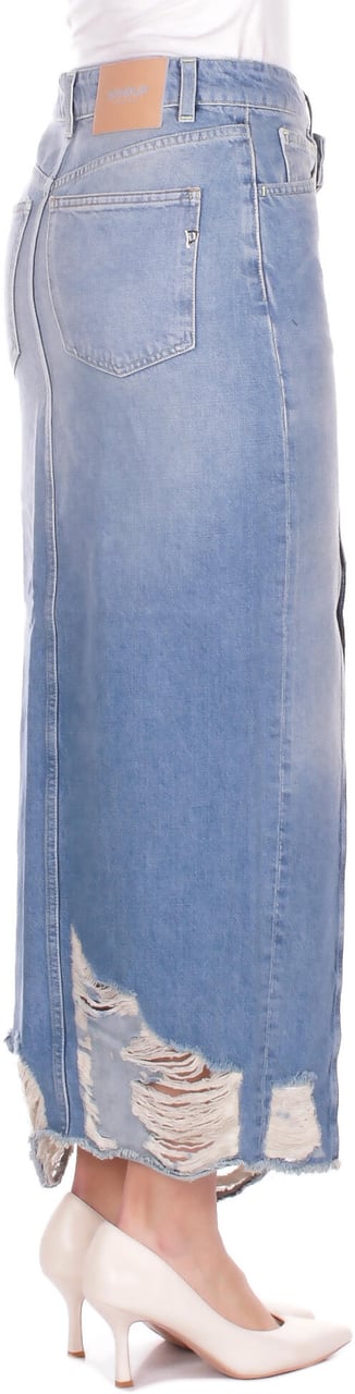 Dondup Skirts Blu Denim Blauw