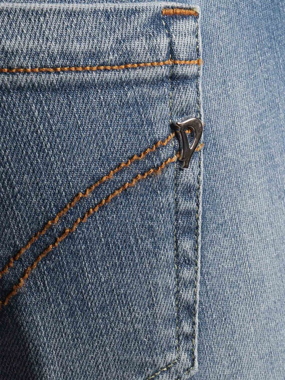 Dondup Monroe Slim Fit Cuffed Jeans Blauw