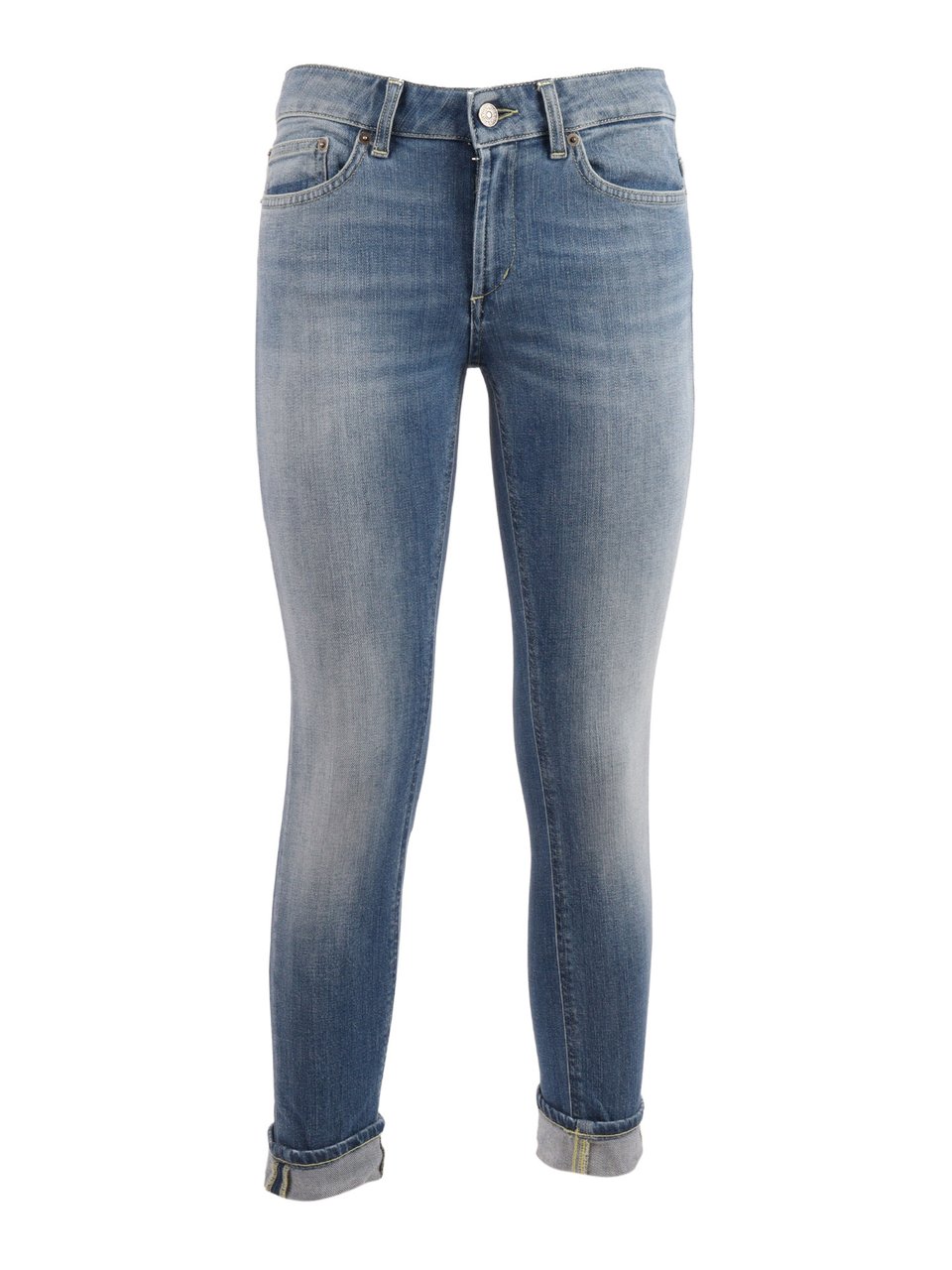 Dondup Monroe Slim Fit Cuffed Jeans Blauw