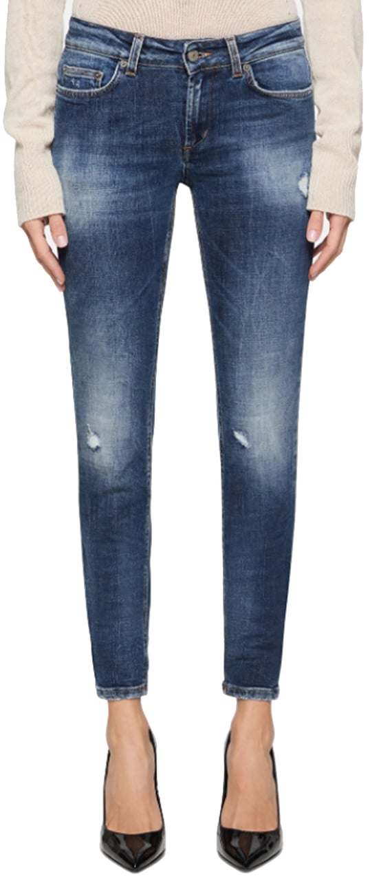 Dondup Trousers Blue Blauw
