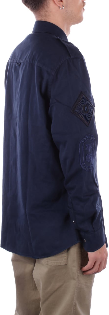 Dondup Shirts Blue Blauw