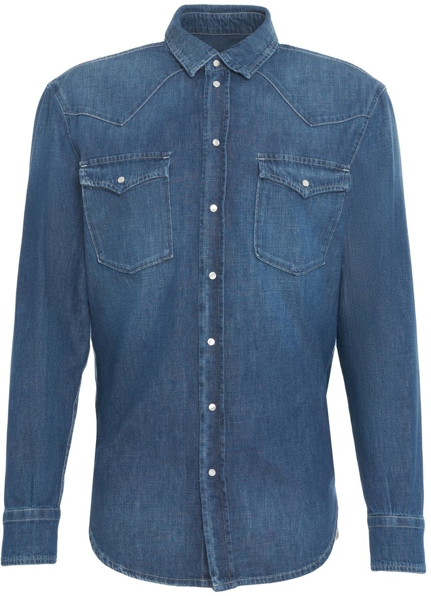 Dondup Denim shirt Blauw