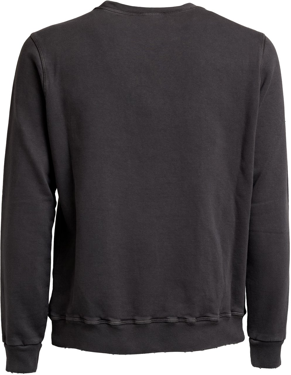 Dondup Felpa Girocollo Nera Con Stampa Zwart