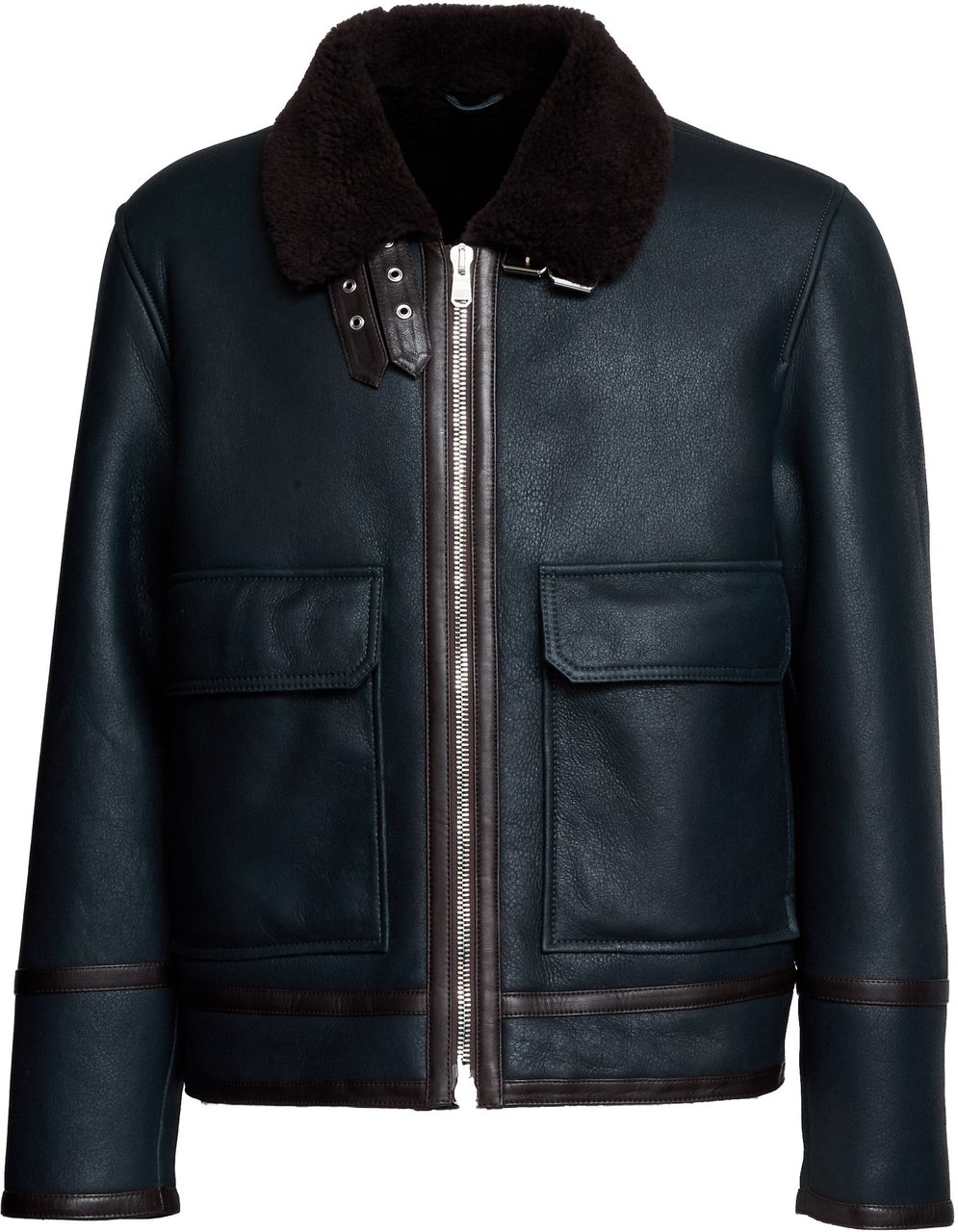 Dondup Montone In Lamb Leather Blauw