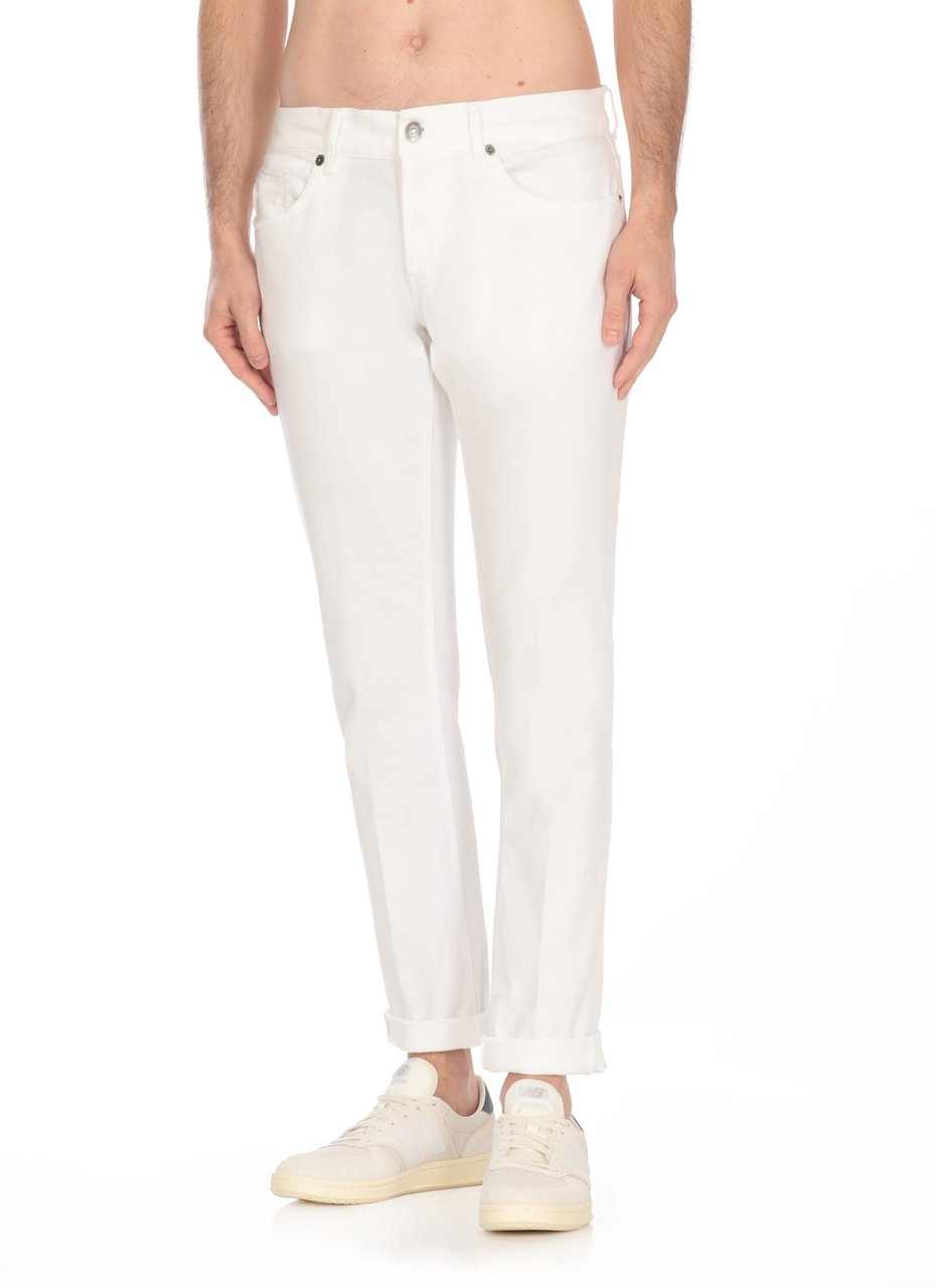 Dondup Trousers White Wit