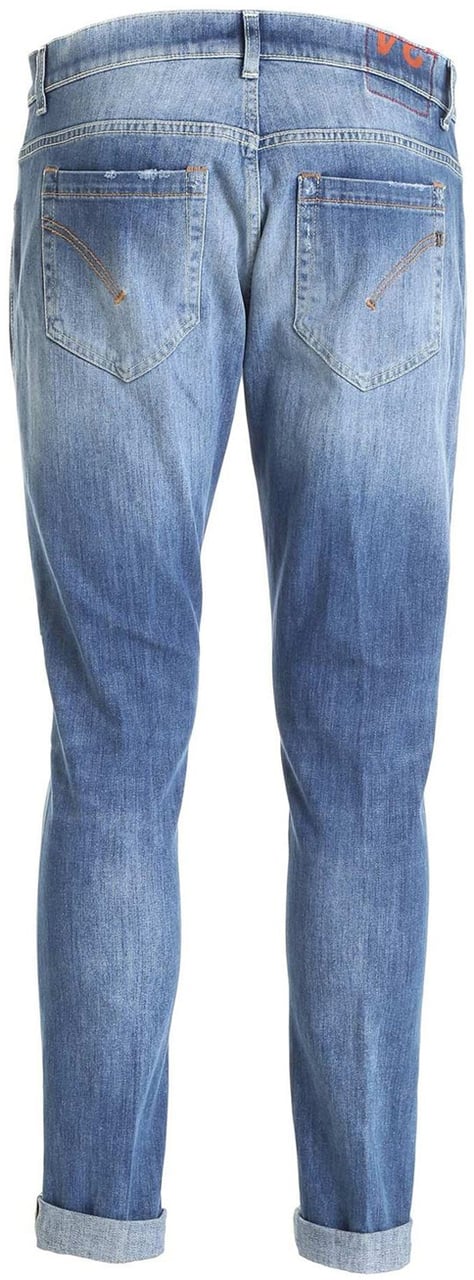 Dondup Trousers Denim Medio Blauw