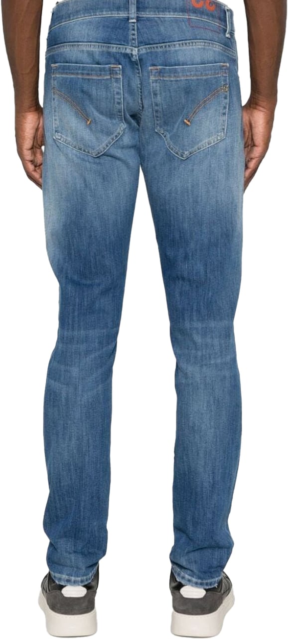 Dondup Trousers Denim Medio Blauw