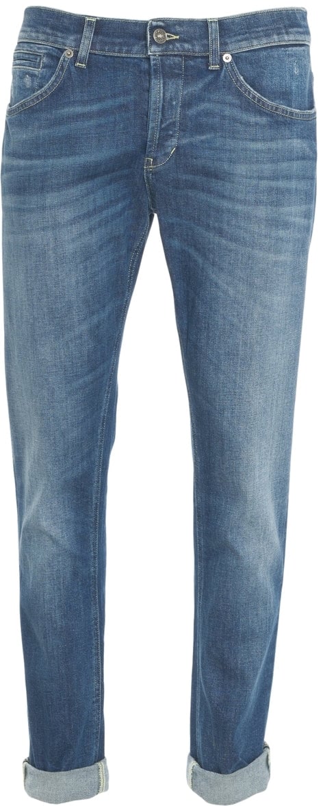 Dondup Slim fit jeans 'George' Blauw