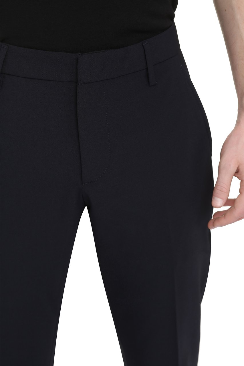 Dondup Gaubert Chino pants in wool blend Blauw