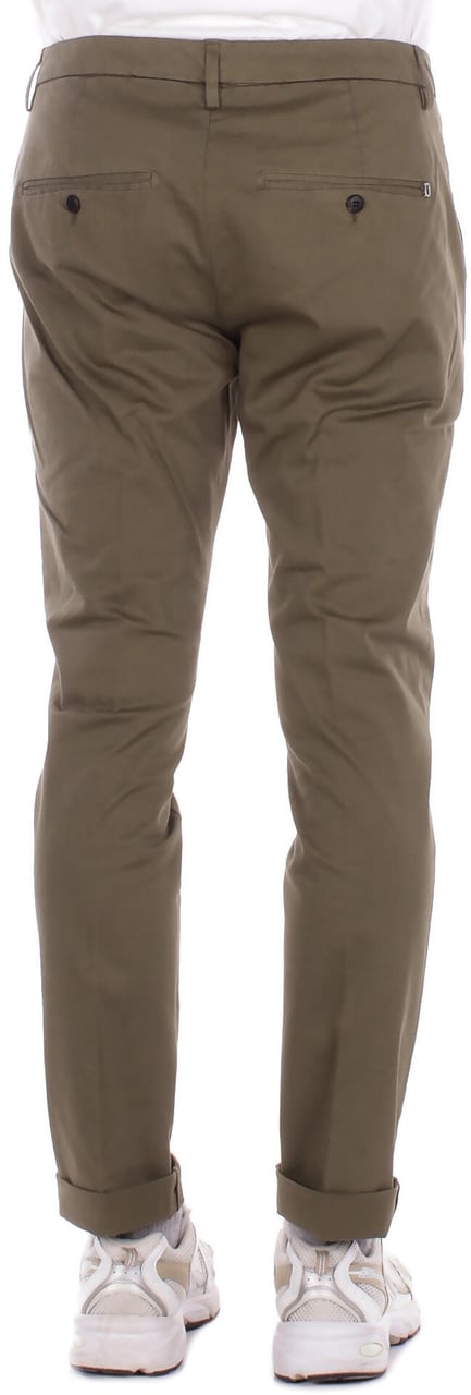 Dondup Trousers Verde Militare Donkergroen