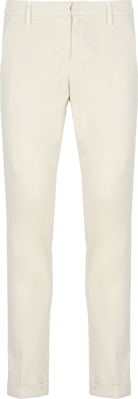 Dondup Trousers Ivory Wit