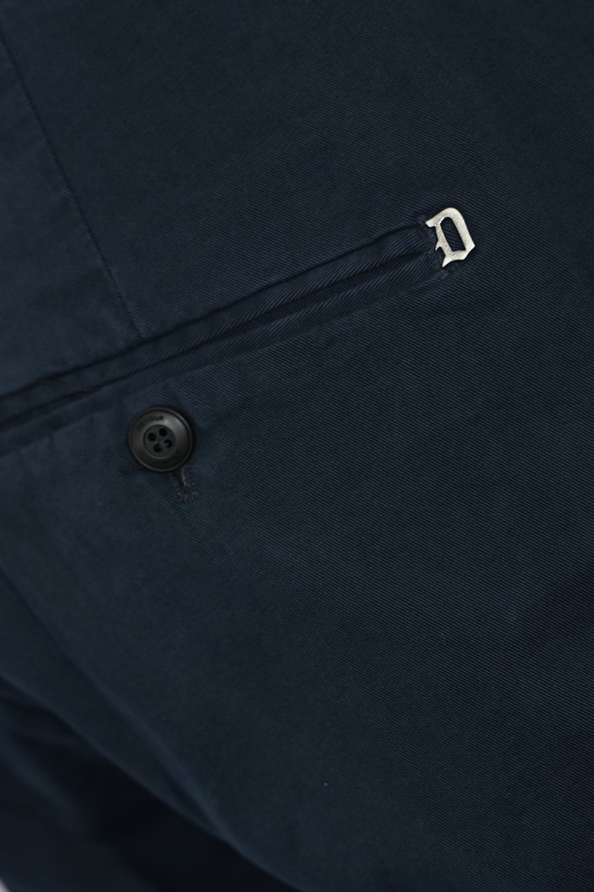 Dondup Trousers Blu Tuareg Blauw