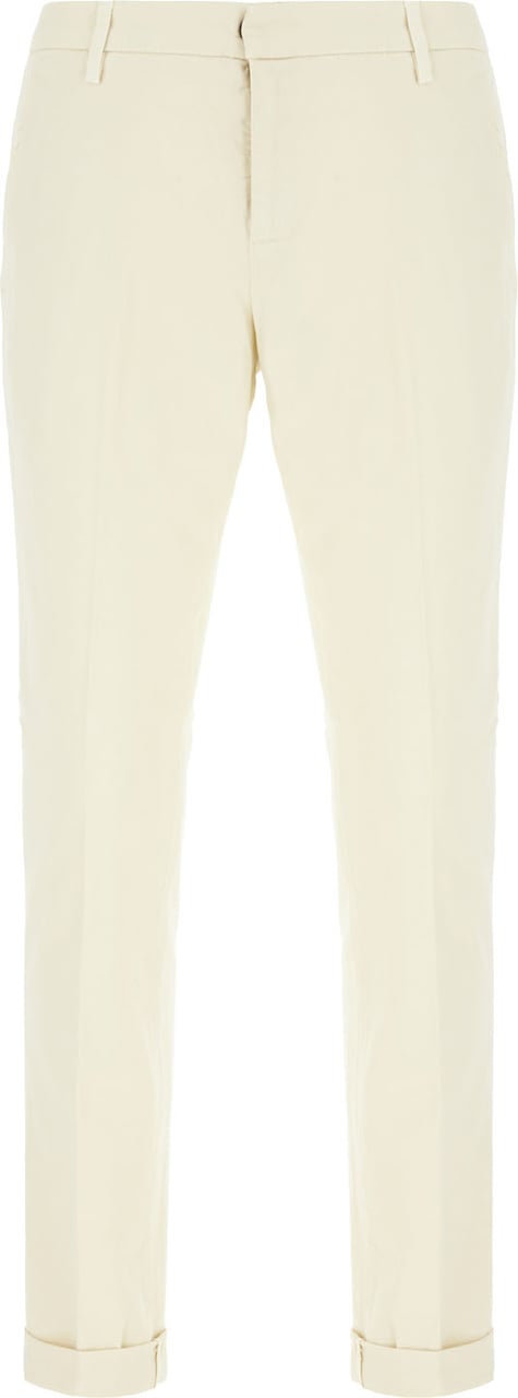 Dondup Ivory stretch cotton pants Neutraal