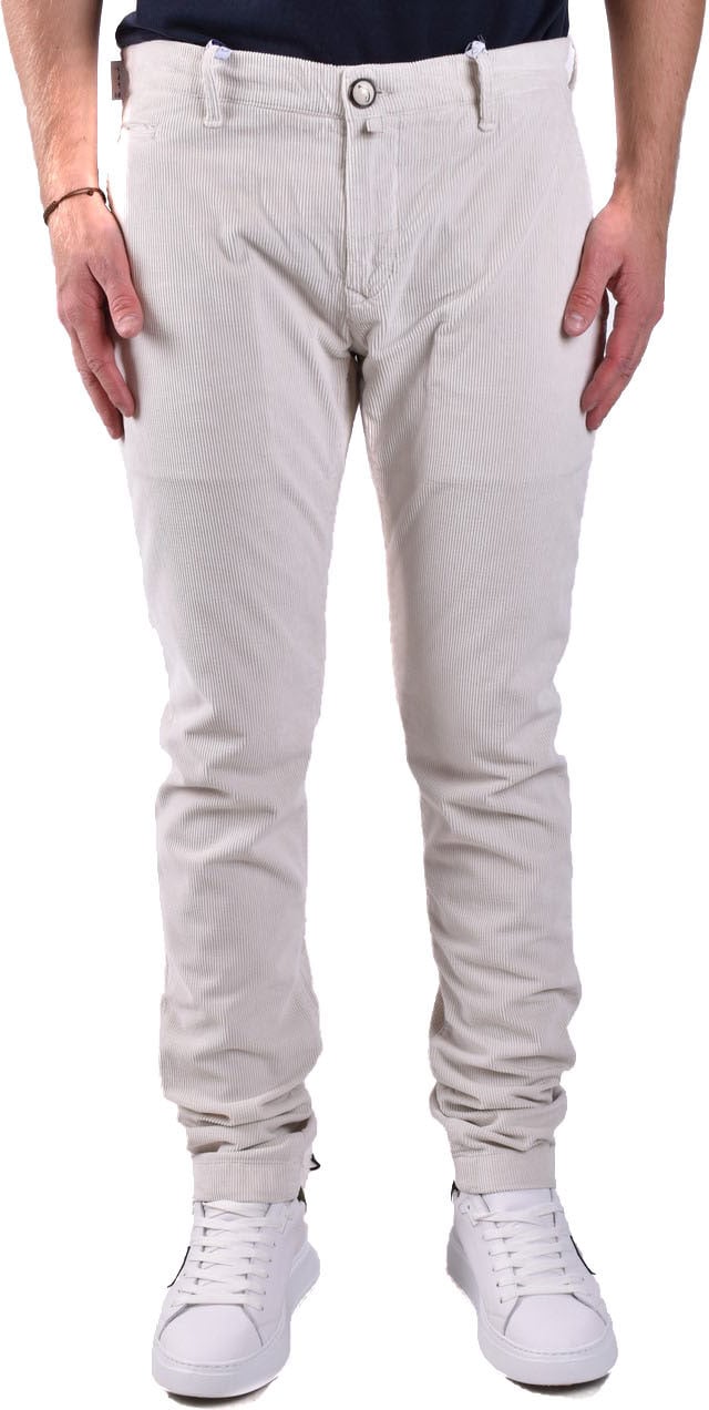 Dondup Trousers White Wit