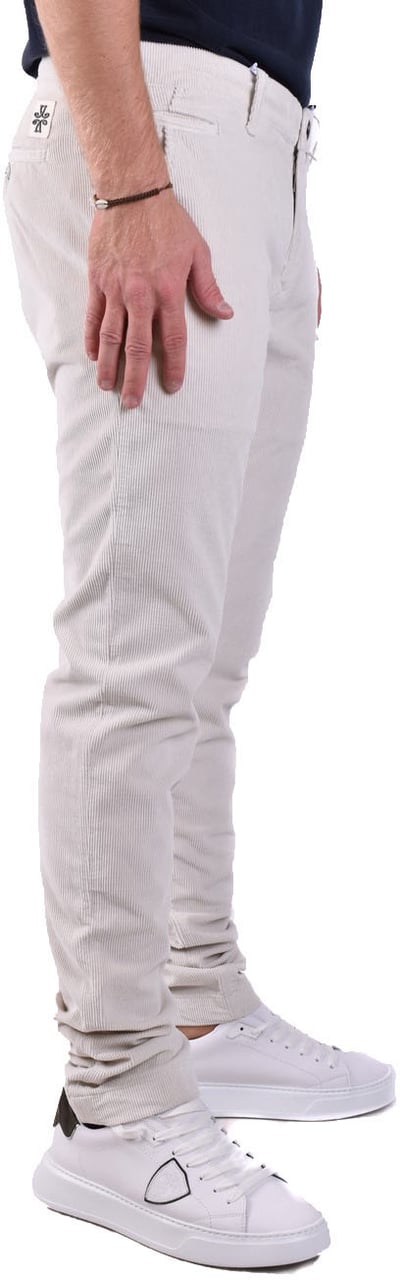 Dondup Trousers White Wit