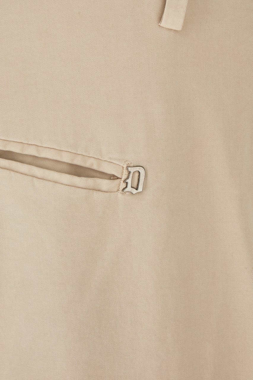 Dondup Dondup Cappuccino stretch cotton chino pants Bruin