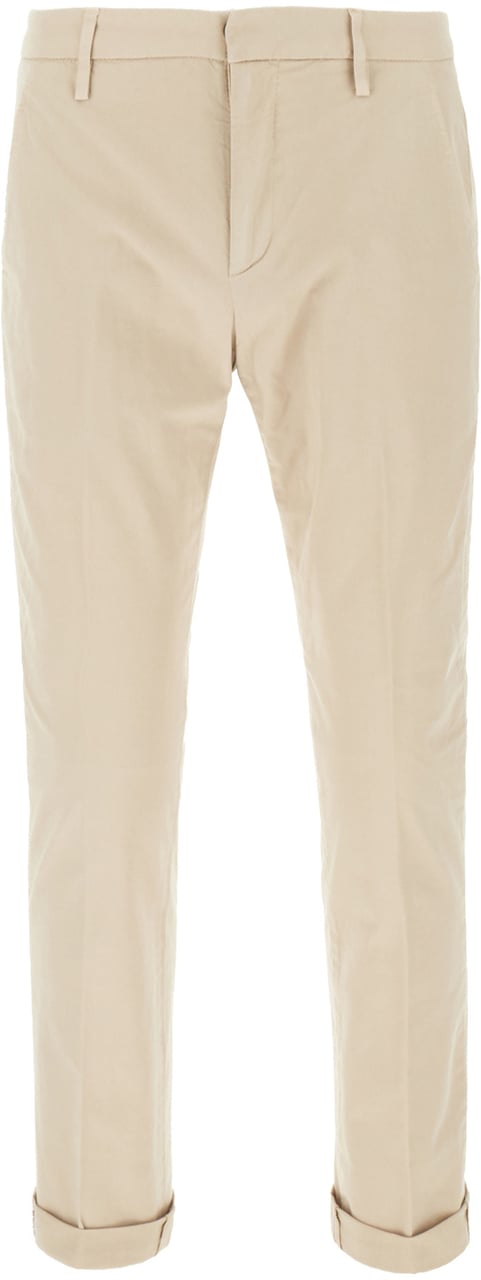 Dondup Dondup Cappuccino stretch cotton chino pants Bruin