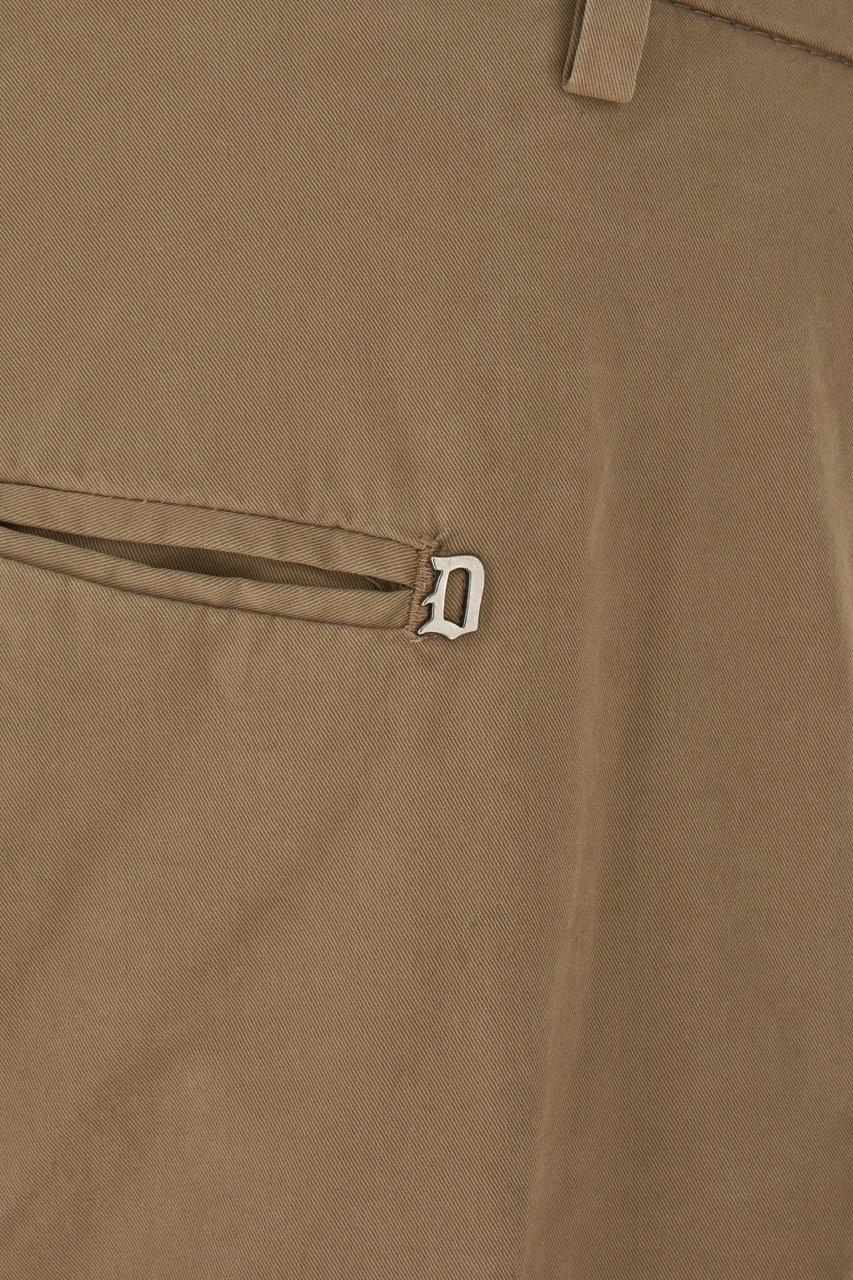 Dondup Dondup Beige stretch cotton chino pants Beige