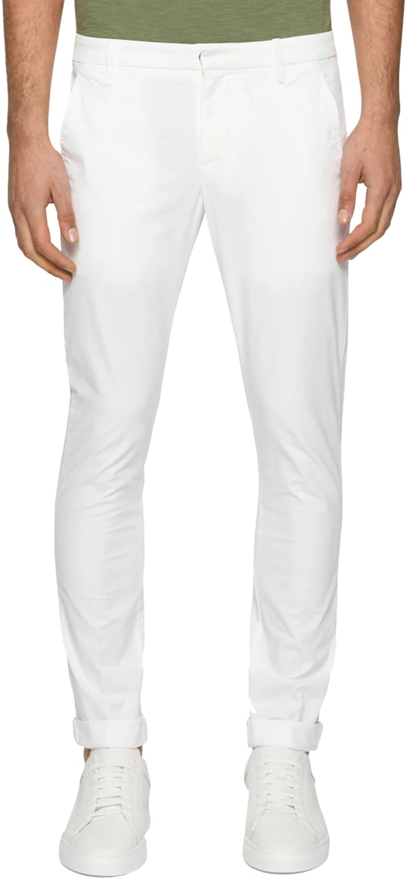 Dondup Trousers White Wit