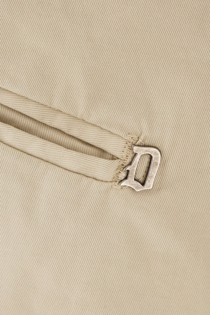 Dondup Sand stretch cotton chino pants Neutraal
