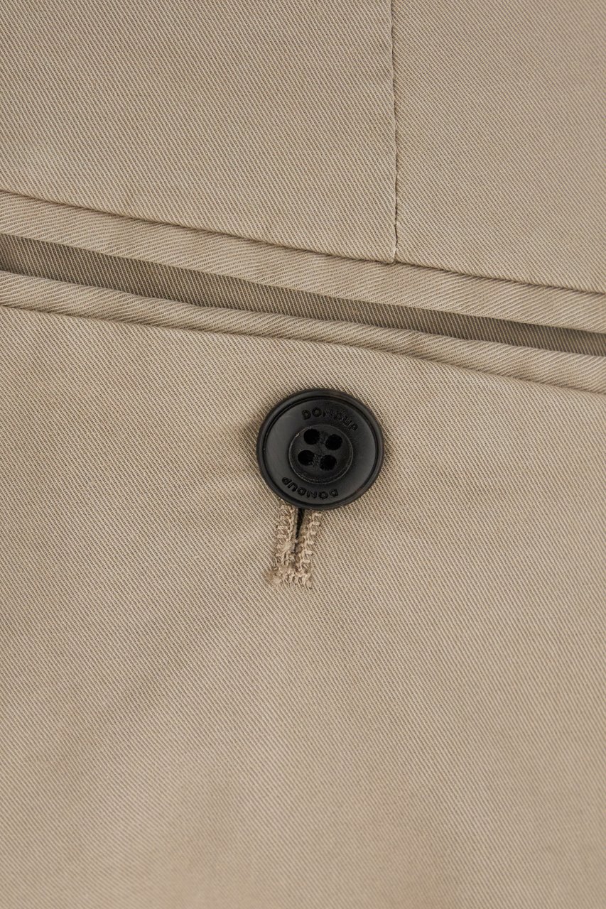 Dondup Dondup Cappuccino stretch cotton chino pants Bruin