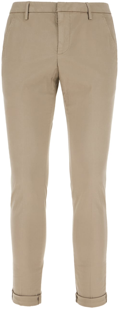 Dondup Dondup Cappuccino stretch cotton chino pants Bruin